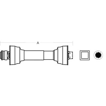 Aftermarket Domestic Shaft Less Implement Yoke A-14000648-AI
